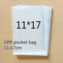 Saco de plástico transparente opp com 100 peças, saco de celofane transparente 11x17cm para embalagem, saco de presente, ferramentas para doces 2024 - compre barato