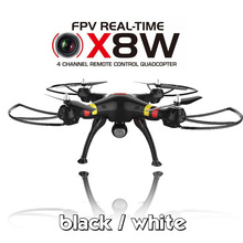 Newest Professional Drones Syma X8W 2.4G 4ch 6 Axis Gyro RC Helicopter Drone with Wifi FPV 2MP HD Camera VS MJX X101 MJX X600 2024 - купить недорого