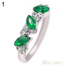 Bluelans Женская Мода Grace Винтаж горный хрусталь палец Jewelry Кольцо подарок 2024 - купить недорого
