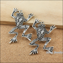 10 pcs Vintage Charms Frog Pendant Antique silver Fit Bracelets Necklace DIY Metal Jewelry Making 20005 2024 - buy cheap