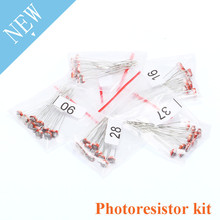 50 pcs (5 values * 10pcs) LDR Photo Light Sensitive Resistor Photoelectric Photoresistor Kit for 5506 5516 5528 5537 5539 2024 - buy cheap