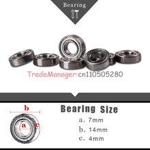 2015 Free shipping Linear Ball Bearing Bush Bushing cnc parts Brand new imported bearings 7*14*4mm Accessories Spare parts 2024 - buy cheap