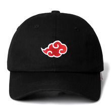 Dropshipping NARUTO Japanese Akatsuki Logo Anime Dad Hat Uchiha Family Logo Embroidery Baseball Caps Black Snapback Hats 2024 - buy cheap