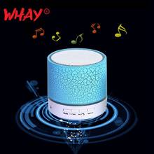 WhaY Smart LED Light Bluetooth Speaker Wireless Mini Hi-fi Music Stereo Bass with Mic Portable Support USB TF Cards Speakers 2024 - buy cheap