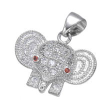 Cobre Micro pavé joyería lindo circón elefante dijes para joyería fabricación al por mayor Animal dijes colgantes Bijoux Accesorios 2024 - compra barato