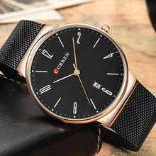 Curren relógio de pulso de luxo masculino, relógio de aço de quartzo militar esportivo estiloso 2024 - compre barato