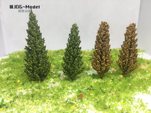 Modelo de árvore de paisagem de 6.5 cm, trem de simulação militar altamente realista, layout de construção ferroviária, material faça você mesmo 2024 - compre barato