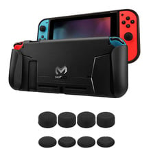 Nintend Switch NS Console TPU Protective Grips Cover Case Stores 4 Games for Nintendos Switch Controller Shock-Absorption Grips 2024 - buy cheap