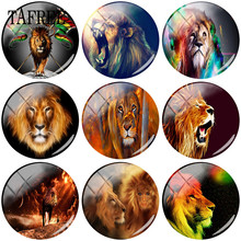 TAFREE Wild Animal Lions Clip Art Picture 25mm DIY Glass Cabochon Dome Charms For Keychain Necklaces Jewelry Accessories 2024 - buy cheap