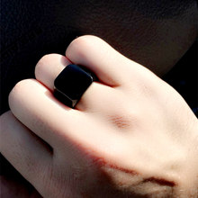 MOREDEAR-anillo negro de acero inoxidable 316L para hombre, joyería de moda, alta calidad, pulido 2024 - compra barato