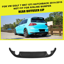 Protetor de para-choque traseiro automotivo, difusor de pu para vw golf 7 mk7 gti hatchback 14-16, incompatível com r rline bumper 2024 - compre barato