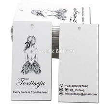 Free shipping 500 pcs a lot customized paper hang tag/clothing swing tag labels/dress labels/garment bag printed tags brand 2024 - buy cheap