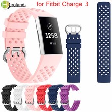 For Fitbit Charge 4 watch band silicone sport Replacement Accessories For Fitbit Charge 3 WatchStrap Rubber Wristband Bracelet 2024 - buy cheap