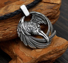 youe shone Norse vikings Odin's Ravens pendant Necklace Huginn and Muninn Jewelry 2024 - buy cheap