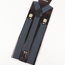 Solid Color Man's Belt Men Women Suspenders Polyester Y-Back Braces Adjustable Elastic 2024 - купить недорого
