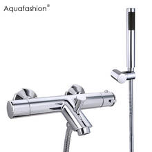 Shower Faucets Thermostatic Shower Thermostatic Mixing Valve Bathroom Faucet with Shower Head Mixer Faucet 2024 - buy cheap