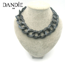 Dandie-collar de acero negro para mujer, joyería de diseño Simple Popular, a la moda 2024 - compra barato