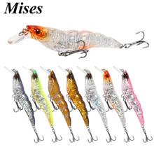 Mises 10cm 13g Eight Colors Long Shot Bionic Shrimp Shape Minnow Lure Artificial Plastic Hard Bait Fishing Lure Wobbler 2024 - buy cheap