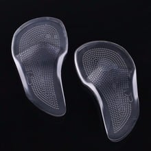 1 Pair Flat Feet Corrector For Shoes Silicone Support Foot Cushion Professional Orthotic Insole For Heels Arch Support Pad 2024 - buy cheap