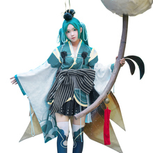 Juego de Cosplay de Onmyoji Hotaru Kei para mujer, Kimono japonés de piel, traje de fiesta de Navidad, disfraz de cosplay elegante 2024 - compra barato