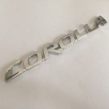 1pcs ABS Chrome COROLLA car Letter Rear trunk Decals Emblem badge sticker Decal Car styling auto Accessories 2024 - buy cheap