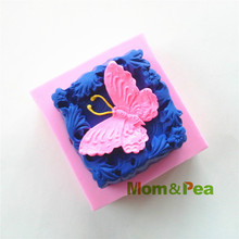 Mom&Pea 0430 Free Shipping Butterfly Silicone Soap Mold Cake Decoration Fondant Cake 3D Mold Food Grade Silicone Mould 2024 - buy cheap