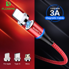 FLOVEME 3A Magnetic Micro USB Cable For iPhone XR 7 Type-c Charge Cord Data Fast Charging Adapter USB Type C Mobile Phone Cables 2024 - buy cheap