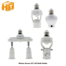 Soporte de Base de lámpara LED E27, Sensor de movimiento PIR/Radar, Sensor de microondas, interruptor de Control de luz 110V - 240V 2024 - compra barato