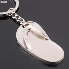 New gifts Keychain personality Metal Car Key Ring simulation Slipper Pendants Key Chain Fashion Bag Charm Accessories 1737 2024 - buy cheap