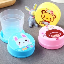 1 pc cute cartoon portable telescopic cup folding cup creative travel cup baby birthday gift Collapsible Drinking Cup 2024 - buy cheap