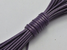 100 Yards Dark Purple Korean Waxed Cord String Thread 1mm for Bracelet Necklace 2024 - buy cheap