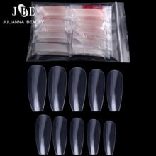 500pcs/bag Long False Ballerina Nails Tips Coffin Shape Full Cover False Fake Nails DIY Nail Art Tips Decoration Manicure Clear 2024 - buy cheap