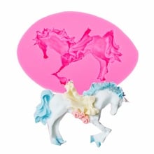 3D Horse silicone decoration mold DIY Cartoon Trojan Cake Decorating Tools cooking Baking handmade soap mould  T0529 2024 - buy cheap