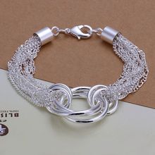 fine summer style silver plated bracelet 925-sterling-silver jewelry multi-line&"O" chain bracelets for women SB299 2024 - buy cheap