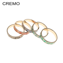 Женское кольцо Cremo, золотистое коктейльное кольцо с металлическим узором в виде капель, коллекция Arctic Symphony, опт 2024 - купить недорого