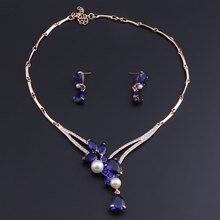 OEOEOS-Conjuntos de joyería de perlas africanas para mujer, moda, fiesta de Accesorios DE BODA nupciales, color dorado 2024 - compra barato