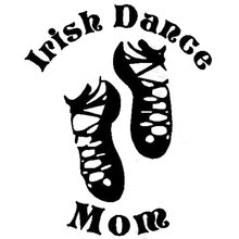 12.6cm*15.5cm IRISH DANCE MOM Vinyl Creative Shoes Car Stickers C5-1703 2024 - buy cheap