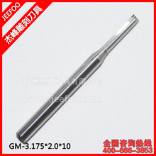 3.175*2.0*10 Solid Carbide Two Straight Flute Bits/CNC Router Bits/2 Straight End Milling 2024 - buy cheap