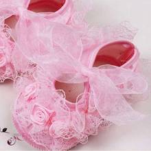 Baby Girl Shoes First Walkers Baby Girls Toddler Lace Flower Princess Shoes Soft Sole Non-slip Crib Shoes 2024 - buy cheap