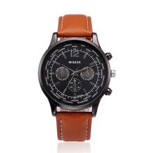 Модные Бизнес Мужские кварцевые наручные часы подарок Военный Спорт Роскошные повседневные Кварцевые аналоговые наручные часы браслет 4A 2024 - купить недорого