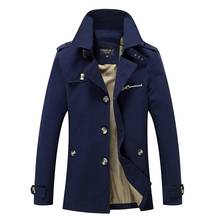 Men Jacket Coat Fashion Spring Autumn Mens Trench Coat Jaqueta Masculina Veste Homme Brand Casual Fit Overcoat Jacket Outerwear 2024 - buy cheap