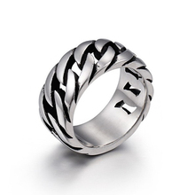 Мужское кольцо из нержавеющей стали, модное, толстое, в стиле панк-рок, из нержавеющей стали 316L 2024 - купить недорого