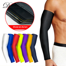 Calentador de brazo de compresión para correr, protección solar UV para baloncesto, ciclismo, deportes, Fitness, protector de brazo de secado rápido 2024 - compra barato