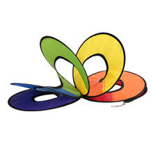 Molino de viento espiral Spinner de viento tienda de campaña colorida plegable Arco Iris decoración del jardín del hogar adornos clásico 3D original tela de juguete 2024 - compra barato