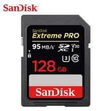 SanDisk Extreme PRO SD card UHS-I 128GB 64GB 32GB 16GB 256GB SDHC SDXC Memory Card 633X Class 10 95MB/s V30 for camera 2024 - buy cheap