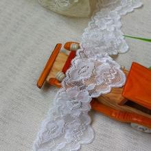 5 Meters 7CM White Stretch Elastic White Venise Lace Edge Trim Lace Applique Fabric DIY Craft 2024 - buy cheap