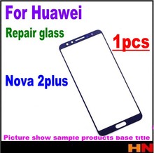 1 шт. для Huawei NOVA 2plus, высокое качество, ЖК-экран, переднее стекло, запасные части для объектива, переднее внешнее стекло, Замена объектива 2024 - купить недорого