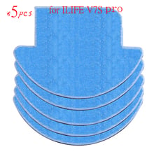 5 pcs ilife v7s pro Cloths Vacuum Cleaner Parts for chuwi ilife v7s pro Mop Cloths robot vacuum cleaner 2024 - buy cheap