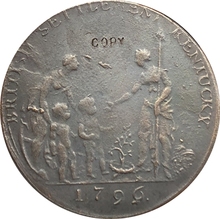 1796 questões colonial DOS EUA moedas copiar 2024 - compre barato
