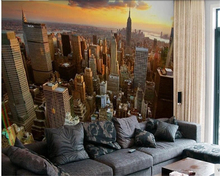 Beibehang Personalizado 3d papel de parede mural Da Noiva paes cidade paisagem sala de estar TV fundo quarto parede Nova Iorque 3D foto papel de parede 2024 - compre barato